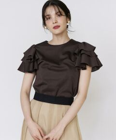 Maglie le cassetto / マーリエ ル カセット カットソー | ボリュームフリルカットソー