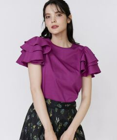 Maglie le cassetto / マーリエ ル カセット カットソー | 《大きいサイズ》ボリュームフリルカットソー