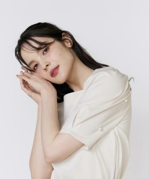 Maglie le cassetto / マーリエ ル カセット カットソー | 《大きいサイズ》袖パールカットソー | 詳細14