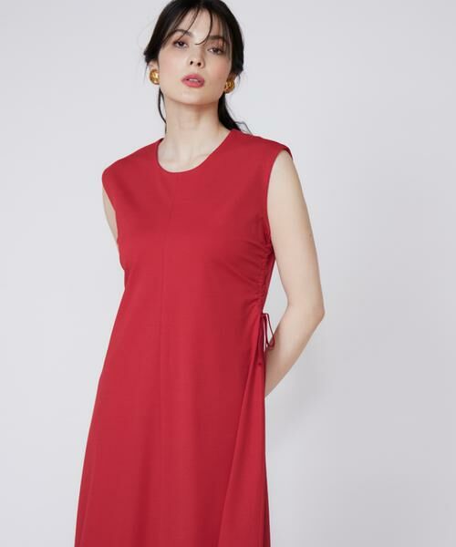 Maglie le cassetto/マーリエ ル カセット シャーリングカットワンピース レッド 09
