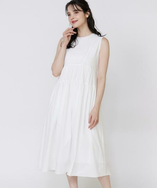 Maglie le cassetto / マーリエ ル カセット ミニ丈・ひざ丈ワンピース | タックフレンチティアードワンピース | 詳細1