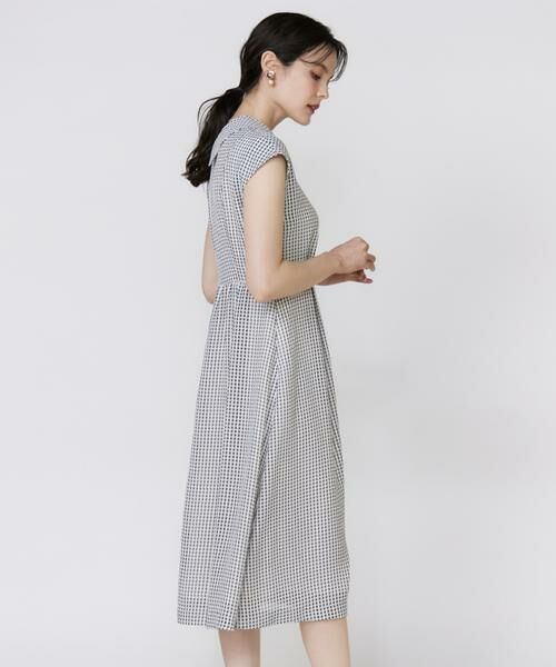 johanna mieli リネン　チェック　ワンピース　KIKONO johanna mieli リネン チェック ワンピース KIKONO - メルカリ