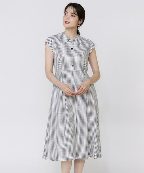 Maglie le cassetto / マーリエ ル カセット ミニ丈・ひざ丈ワンピース | 《大きいサイズ》《WEB限定》シアーチェックワンピース | 詳細8