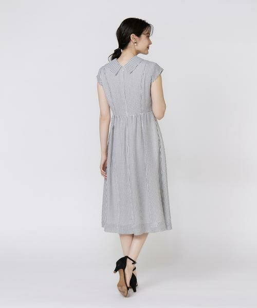 Maglie le cassetto / マーリエ ル カセット ミニ丈・ひざ丈ワンピース | 《プラスサイズ》《WEB限定》シアーチェックワンピース | 詳細4