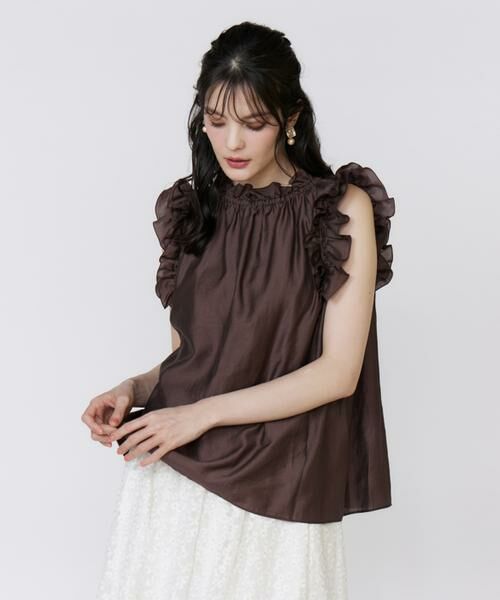 Maglie le cassetto / マーリエ ル カセット シャツ・ブラウス | シャイニーフリルブラウス | 詳細11