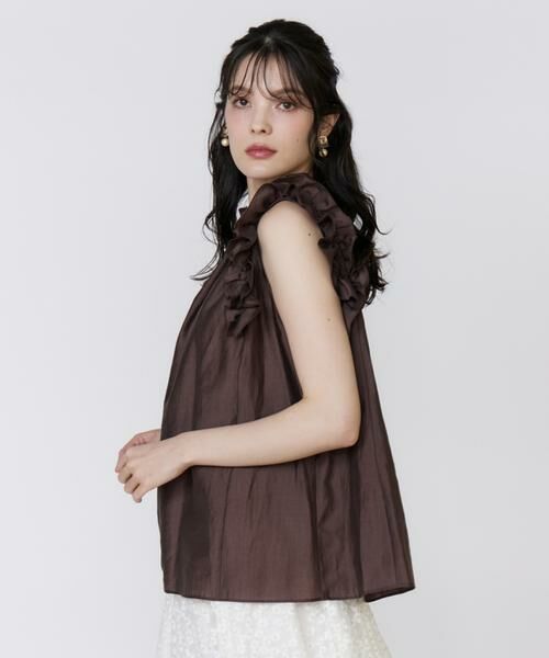 Maglie le cassetto / マーリエ ル カセット シャツ・ブラウス | シャイニーフリルブラウス | 詳細12