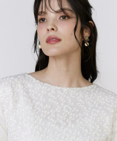 Maglie le cassetto / マーリエ ル カセット シャツ・ブラウス | 《大きいサイズ》フラワー刺繍ブラウス | 詳細14