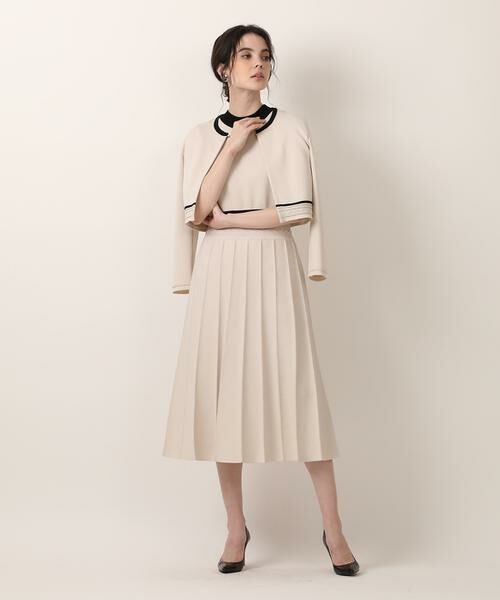 Maglie le cassetto / マーリエ ル カセット ミニ丈・ひざ丈ワンピース | 《大きいサイズ》バイカラーニットワンピース《M Maglie le cassetto》 | 詳細5