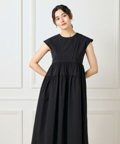 Maglie le cassetto / マーリエ ル カセット ミニ丈・ひざ丈ワンピース | 《大きいサイズ》タックフレンチティアードワンピース