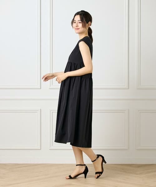 Maglie le cassetto / マーリエ ル カセット ミニ丈・ひざ丈ワンピース | 《大きいサイズ》タックフレンチティアードワンピース | 詳細3