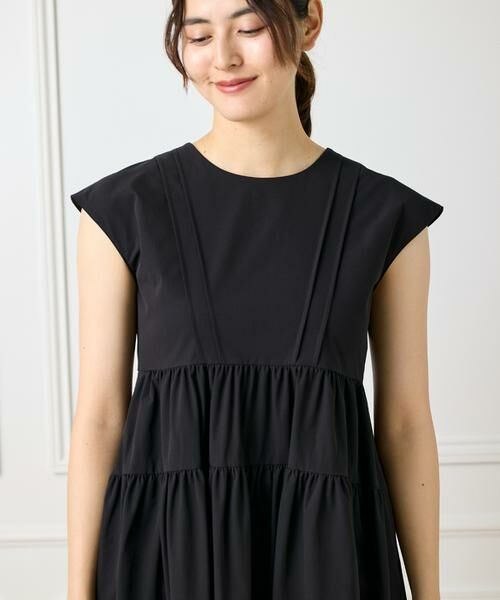 Maglie le cassetto / マーリエ ル カセット ミニ丈・ひざ丈ワンピース | 《大きいサイズ》タックフレンチティアードワンピース | 詳細7