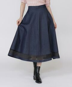 Maglie le cassetto / マーリエ ル カセット デニムスカート | 《フランドル45周年限定コレクション》シアードッキングデニムスカート《M Maglie le cassetto》