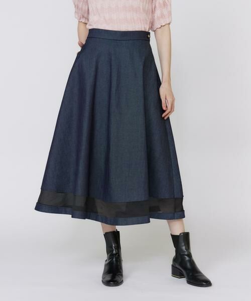 Maglie le cassetto / マーリエ ル カセット デニムスカート | 《フランドル45周年限定コレクション》シアードッキングデニムスカート《M Maglie le cassetto》 | 詳細11
