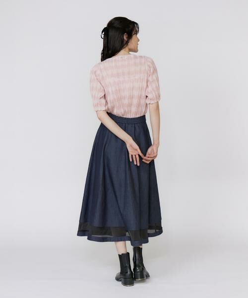 Maglie le cassetto / マーリエ ル カセット デニムスカート | 《フランドル45周年限定コレクション》シアードッキングデニムスカート《M Maglie le cassetto》 | 詳細4