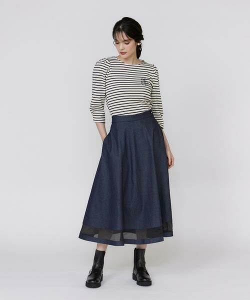 Maglie le cassetto / マーリエ ル カセット デニムスカート | 《フランドル45周年限定コレクション》シアードッキングデニムスカート《M Maglie le cassetto》 | 詳細5