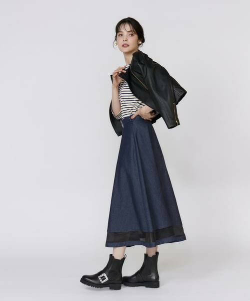 Maglie le cassetto / マーリエ ル カセット デニムスカート | 《フランドル45周年限定コレクション》シアードッキングデニムスカート《M Maglie le cassetto》 | 詳細8