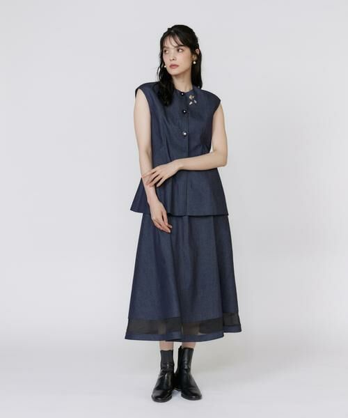 Maglie le cassetto / マーリエ ル カセット デニムスカート | 《フランドル45周年限定コレクション》シアードッキングデニムスカート《M Maglie le cassetto》 | 詳細9