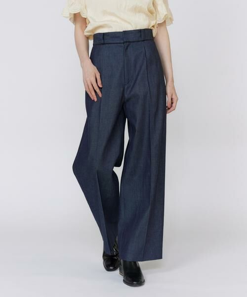 Maglie le cassetto / マーリエ ル カセット デニムパンツ | 《美人百花9月号掲載》《フランドル45周年限定コレクション》サスペンダー付きセミワイドデニムパンツ《M Maglie le cassetto》 | 詳細11