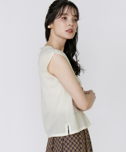 Maglie le cassetto / マーリエ ル カセット ベスト | ブレード付きシアーニット | 詳細9