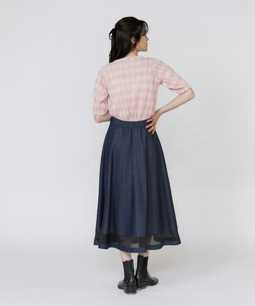 Maglie le cassetto / マーリエ ル カセット ニット・セーター | 《大きいサイズ》透かしボーダーニット | 詳細7