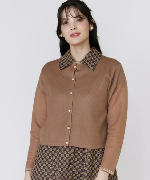 Maglie le cassetto / マーリエ ル カセット カーディガン・ボレロ | 《大きいサイズ》ブレード付きシアーカーディガン | 詳細10