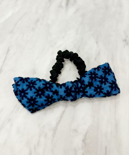 Maglie le cassetto / マーリエ ル カセット ヘアゴム・シュシュ | 《M Maglie le cassetto》フラワー刺繍デニムリボンシュシュ | 詳細5