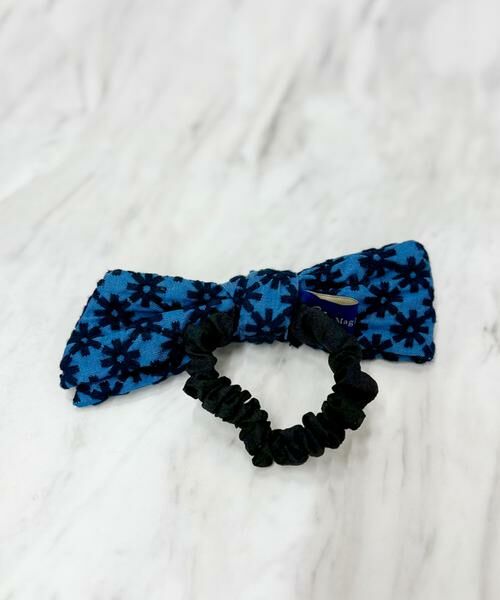 Maglie le cassetto / マーリエ ル カセット ヘアゴム・シュシュ | 《M Maglie le cassetto》フラワー刺繍デニムリボンシュシュ | 詳細6
