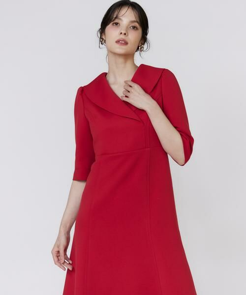 Maglie le cassetto / マーリエ ル カセット ミニ丈・ひざ丈ワンピース | 《M Maglie le cassetto》ショールカラーワンピース | 詳細15