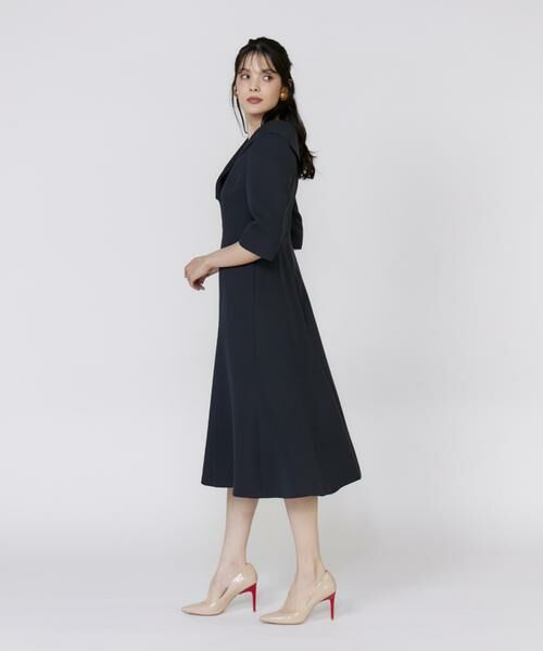 Maglie le cassetto / マーリエ ル カセット ミニ丈・ひざ丈ワンピース | 《M Maglie le cassetto》ショールカラーワンピース | 詳細7