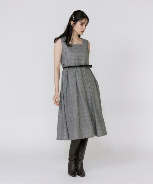 Maglie le cassetto / マーリエ ル カセット ミニ丈・ひざ丈ワンピース | グレンチェックワンピース | 詳細2