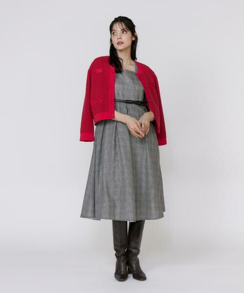 Maglie le cassetto / マーリエ ル カセット ミニ丈・ひざ丈ワンピース | グレンチェックワンピース | 詳細7