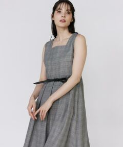 Maglie le cassetto / マーリエ ル カセット ミニ丈・ひざ丈ワンピース | 《大きいサイズ》グレンチェックワンピース