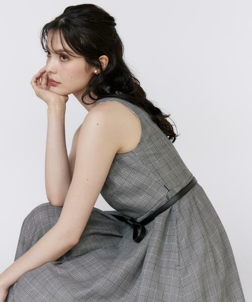 Maglie le cassetto / マーリエ ル カセット ミニ丈・ひざ丈ワンピース | 《大きいサイズ》グレンチェックワンピース | 詳細12