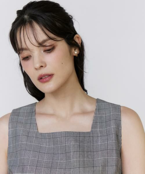 Maglie le cassetto / マーリエ ル カセット ミニ丈・ひざ丈ワンピース | 《大きいサイズ》グレンチェックワンピース | 詳細13