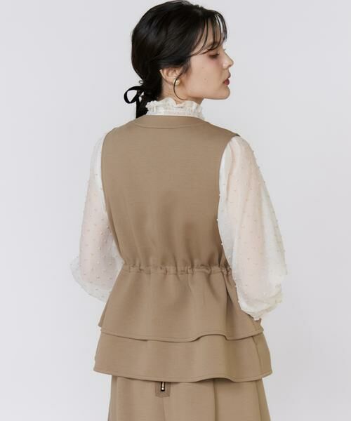 Maglie le cassetto / マーリエ ル カセット ベスト | 《フランドル45周年限定コレクション》《大きいサイズ》ペプラムビジュージレ《M Maglie le cassetto》 | 詳細14