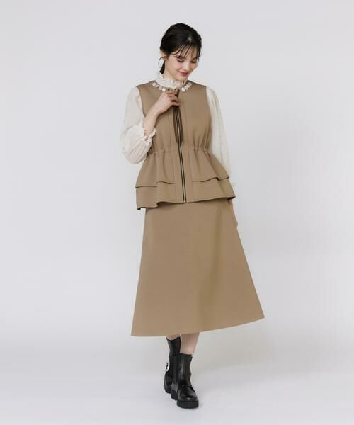 Maglie le cassetto / マーリエ ル カセット ベスト | 《フランドル45周年限定コレクション》《大きいサイズ》ペプラムビジュージレ《M Maglie le cassetto》 | 詳細2