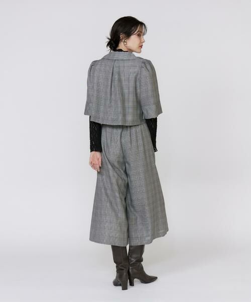 Maglie le cassetto / マーリエ ル カセット その他アウター | 《大きいサイズ》グレンチェックミニマムジャケット | 詳細10