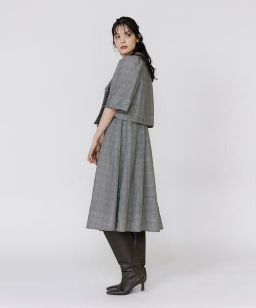 Maglie le cassetto / マーリエ ル カセット その他アウター | 《大きいサイズ》グレンチェックミニマムジャケット | 詳細3
