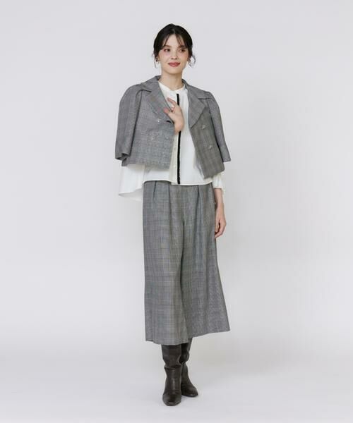 Maglie le cassetto / マーリエ ル カセット その他アウター | 《大きいサイズ》グレンチェックミニマムジャケット | 詳細7