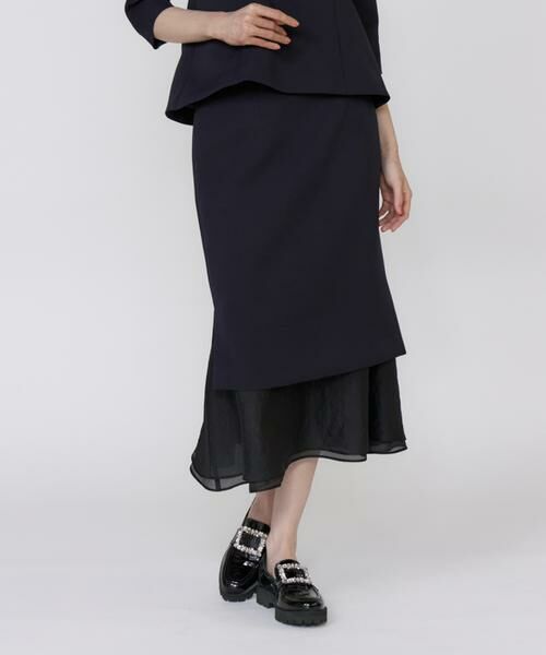 Maglie le cassetto / マーリエ ル カセット ロング・マキシ丈スカート | 《M Maglie le cassetto》シアーヘムマーメイドスカート | 詳細1