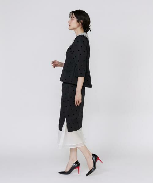 Maglie le cassetto / マーリエ ル カセット ロング・マキシ丈スカート | 《M Maglie le cassetto》ドットフロッキーシアーヘムマーメイドスカート | 詳細3