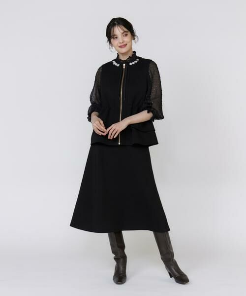 Maglie le cassetto / マーリエ ル カセット ミニ・ひざ丈スカート | 《フランドル45周年限定コレクション》《大きいサイズ》ビジューフレアスカート《M Maglie le cassetto》 | 詳細11