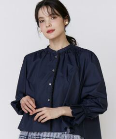 Maglie le cassetto / マーリエ ル カセット シャツ・ブラウス | 配色フリルショート丈ブラウス