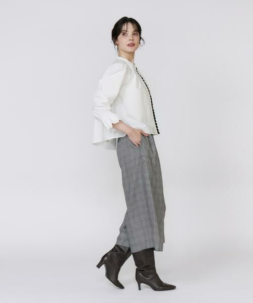 Maglie le cassetto / マーリエ ル カセット シャツ・ブラウス | 配色フリルショート丈ブラウス | 詳細3