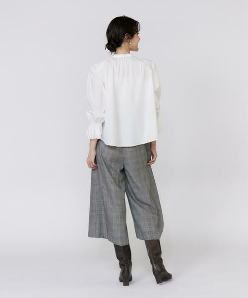 Maglie le cassetto / マーリエ ル カセット シャツ・ブラウス | 配色フリルショート丈ブラウス | 詳細4
