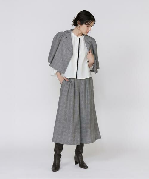 Maglie le cassetto / マーリエ ル カセット シャツ・ブラウス | 配色フリルショート丈ブラウス | 詳細6