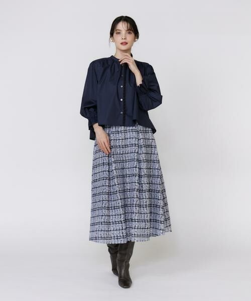 Maglie le cassetto / マーリエ ル カセット シャツ・ブラウス | 配色フリルショート丈ブラウス | 詳細8