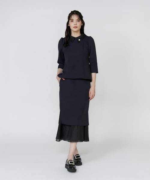 Maglie le cassetto / マーリエ ル カセット シャツ・ブラウス | 《M Maglie le cassetto》シアー付け衿ブラウス | 詳細2