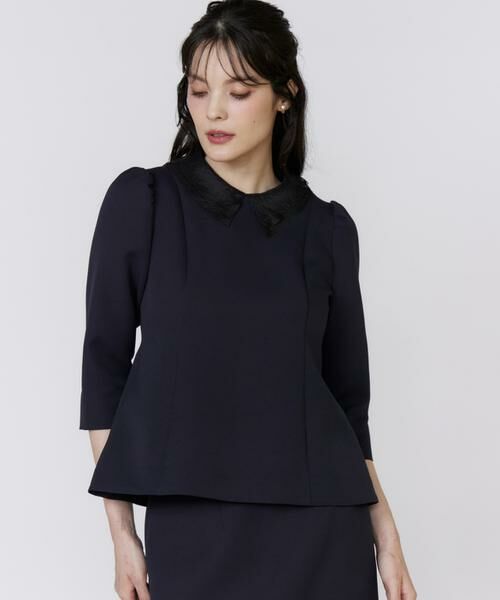 Maglie le cassetto / マーリエ ル カセット シャツ・ブラウス | 《M Maglie le cassetto》シアー付け衿ブラウス | 詳細9