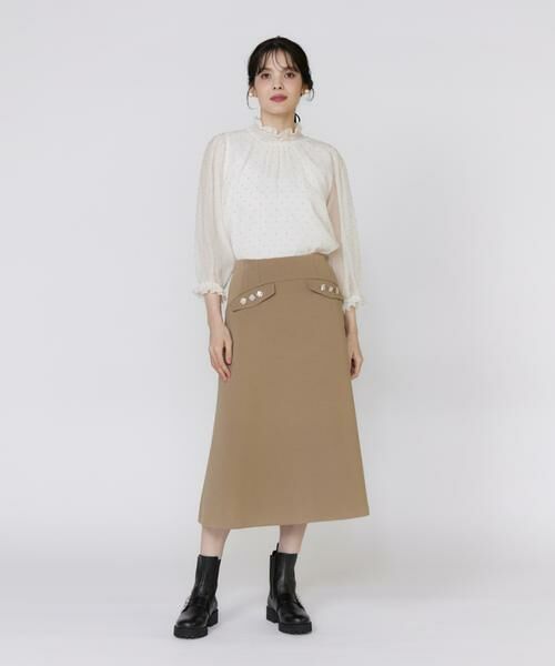 Maglie le cassetto / マーリエ ル カセット シャツ・ブラウス | 《美人百花9月号掲載》《M Maglie le cassetto》ドットラメ楊柳ジャガードブラウス | 詳細2